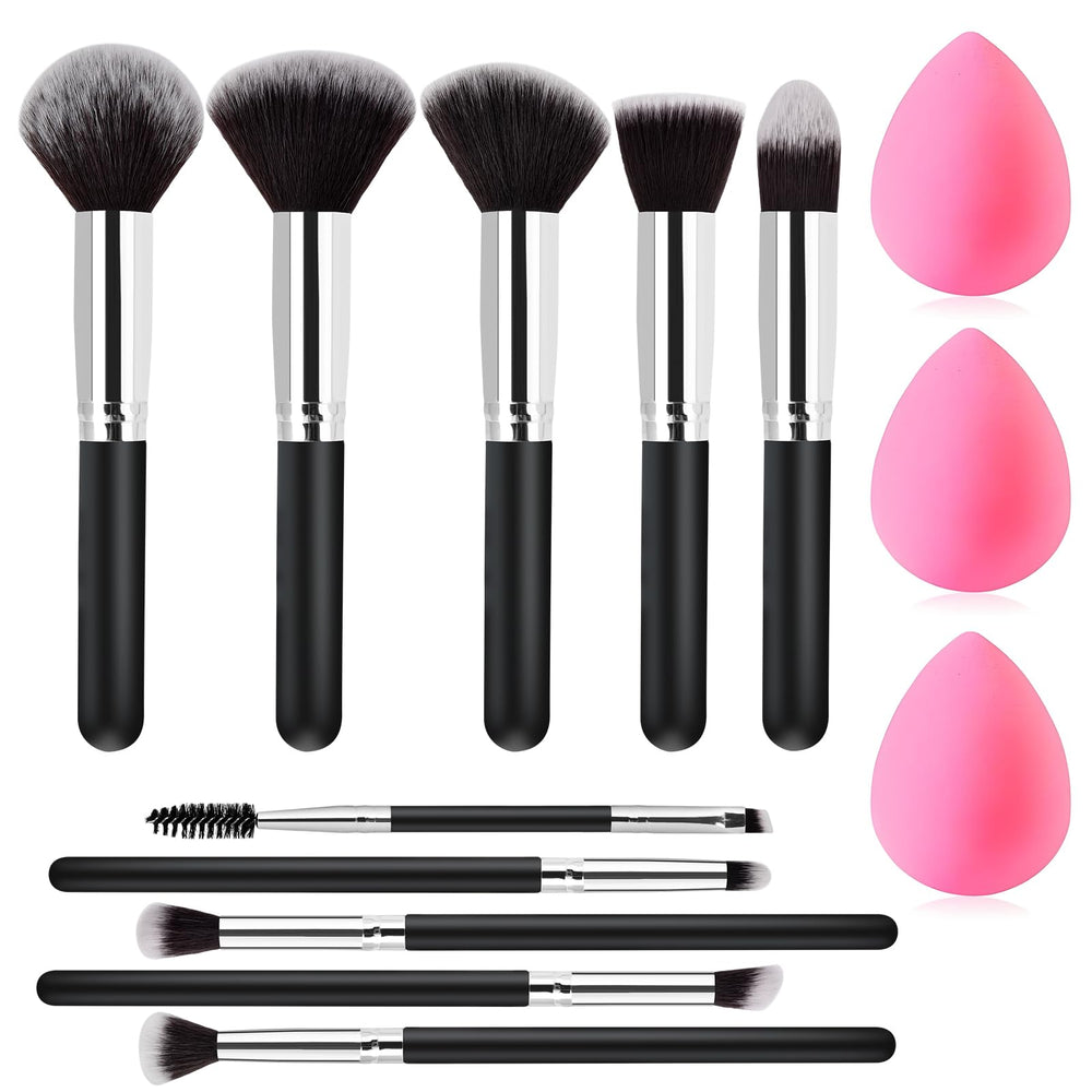Pinceles Zutcogo para maquillaje 13 piezas profesional, acabado pulido