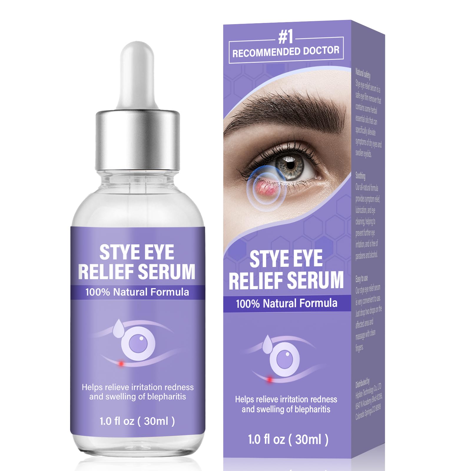 ZVBZVB serum para orzuelo: alivio suave aplicado directamente en el párpado.