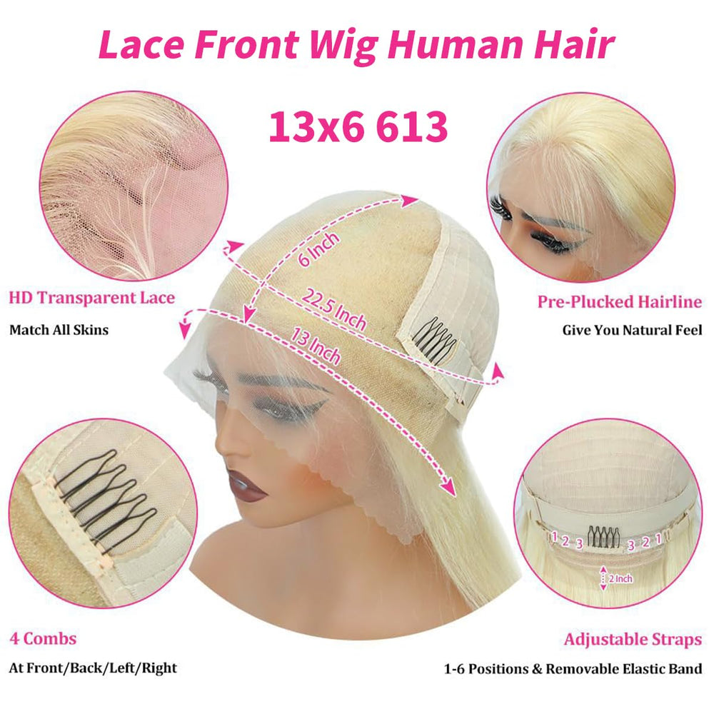 ZWJSH 613 13x6 lace front, interior con ajuste para comodidad.