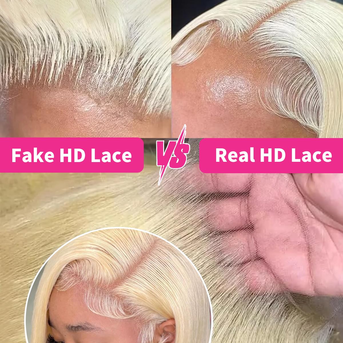 ZWJSH 613 13x6 lace front, uso diario con acabado suave y parte lateral.