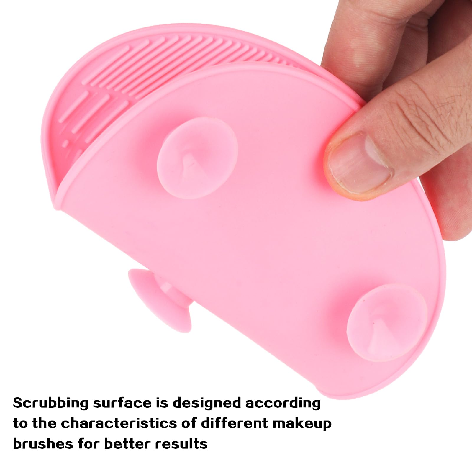Zxglxinyao almohadilla de silicona con hilos para eliminar residuos de maquillaje.