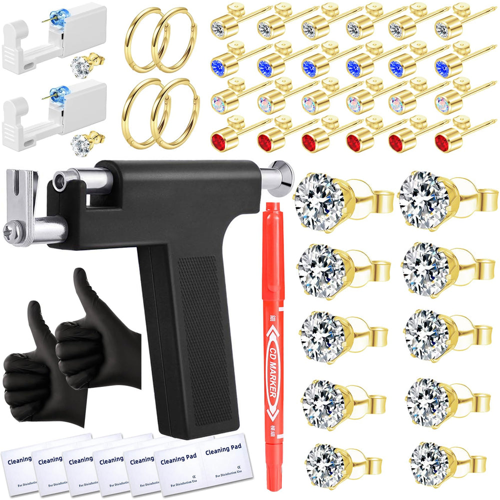 Kit Zygc para perforación de orejas profesional, fácil de usar en casa.