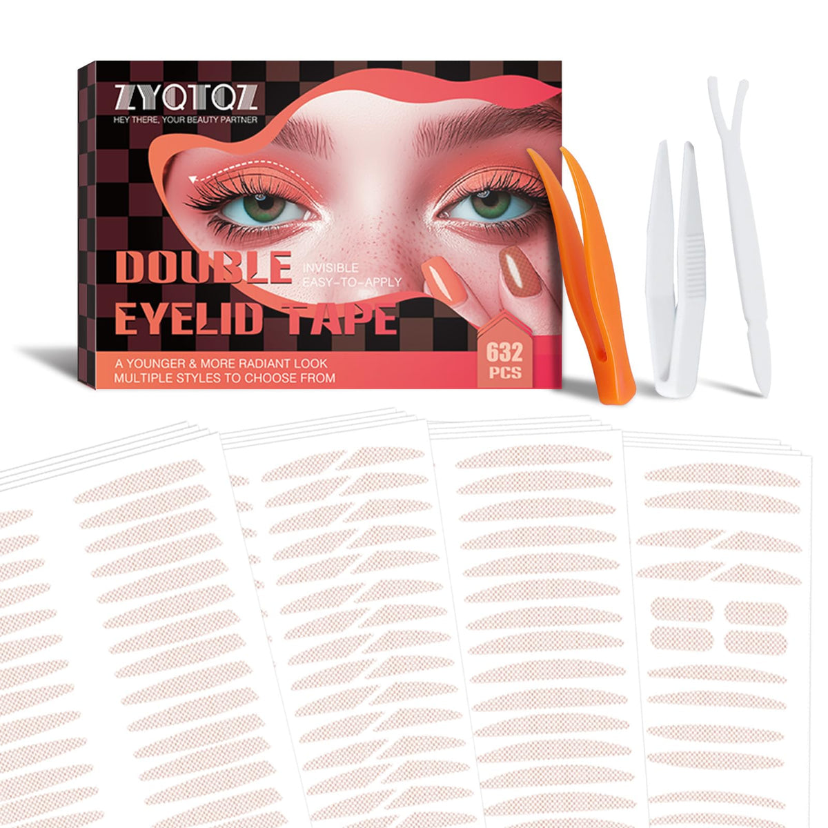 ZYQTQZ doble tape parpados invisible: pliegue natural y discreto.