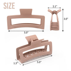 ZYTJ clip antideslizante mate para cabello grueso y liso