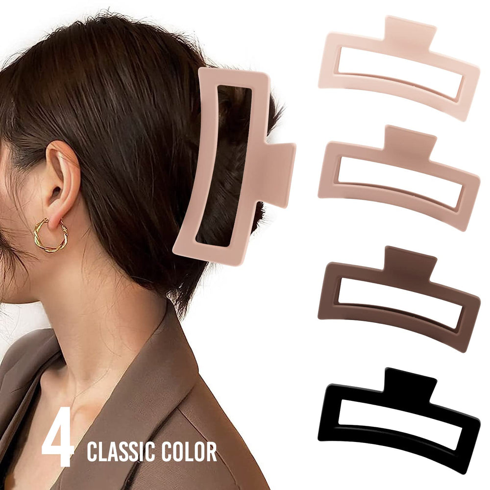 ZYTJ clip neutro crema beige marrón, combinación fácil