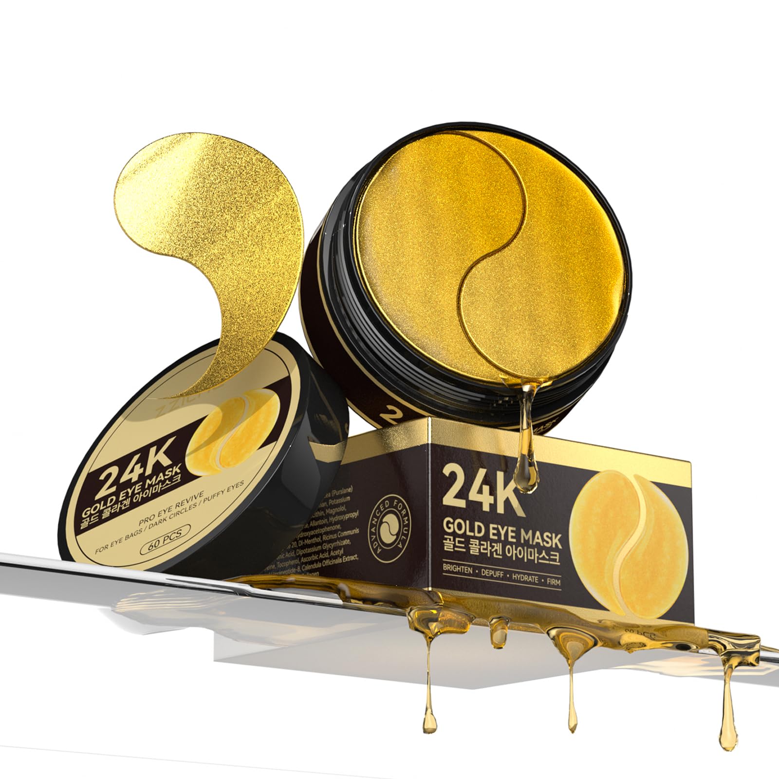 Parches ZZILME con oro 24k para firmeza e hidratación de la zona ocular.